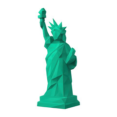 PNG Low-poly Statue of Liberty art