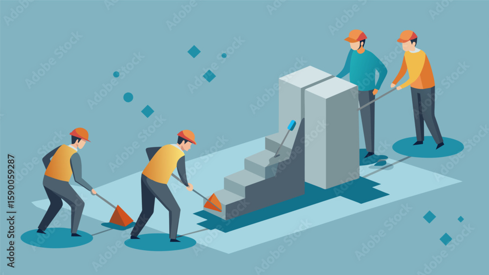 Aufkleber as the concrete sets the team meticulously smooths out any imperfections creating a seamless surface