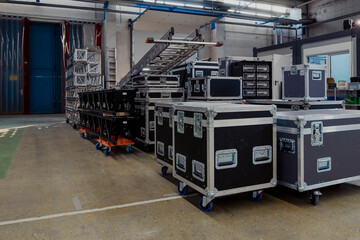 Event Logistics Essentials: From Cases to Rigging, truck loading, Event Logistic, event stock, rigging roll cases,flight cases