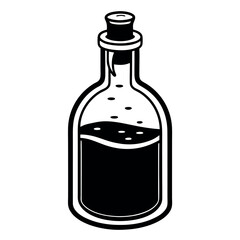 Reusable Glass Bottle with Cork Stopper for a Zero-Waste Lifestyle