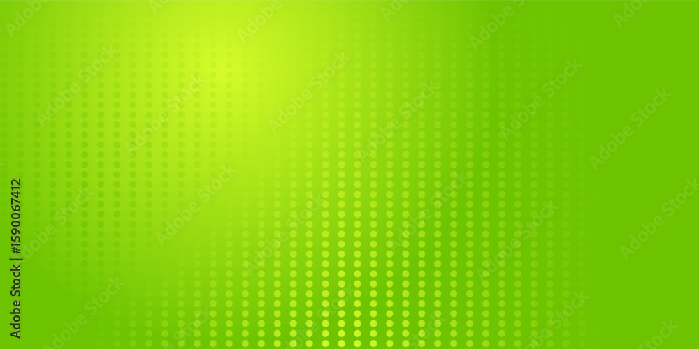 Poster dots halftone green color pattern gradient texture with technology digital background. dots pop art 