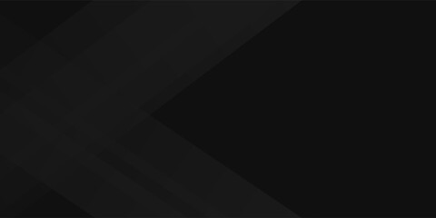Abstract black banner design background with diagonal geometric overlay layers. Modern square shape graphic element. Suitable for covers, headers, banners, brochures, websites. Vector