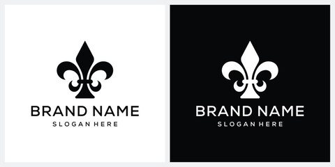 scout logo design, sword scout badge graphic vector template