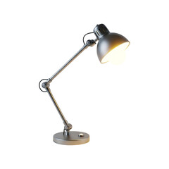 Desk Lamp Icon – Matte Arm with Yellow Bulb – 3D PNG Illustration

