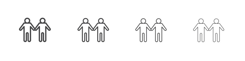 Twin icon collection. Vector illustration EPS10.