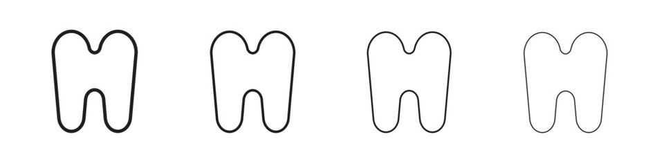 Tooth icon collection. Vector illustration EPS10.