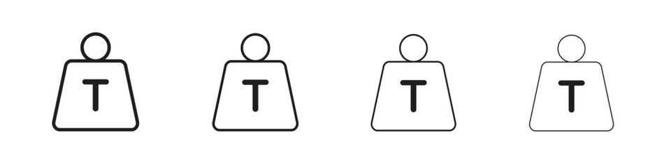 Tonne icon collection. Vector illustration EPS10.