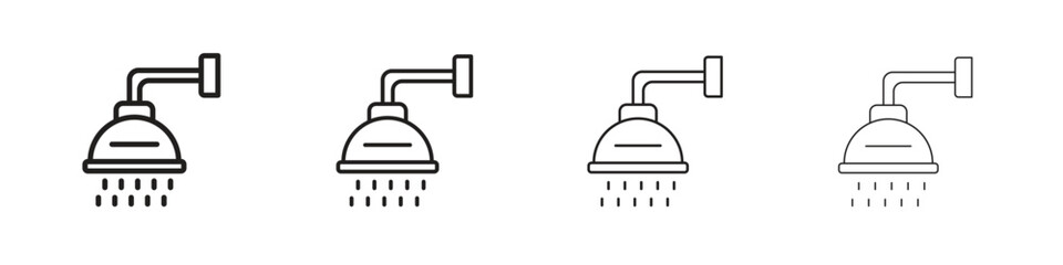 Shower Head icon collection. Vector illustration EPS10.