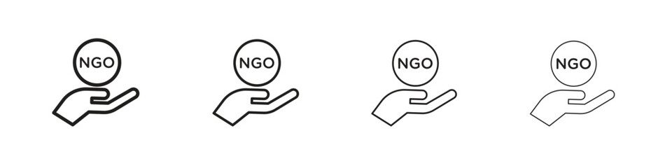 NGO icon collection. Vector illustration EPS10.