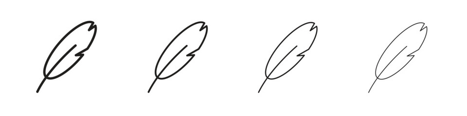 Light weight icon collection. Vector illustration EPS10.