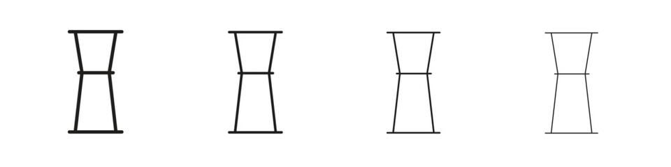 Jigger icon collection. Vector illustration EPS10.