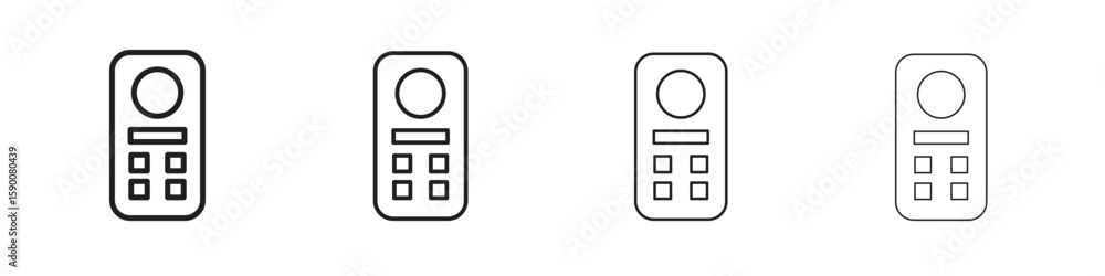 Poster intercom icon collection. vector illustration eps10.