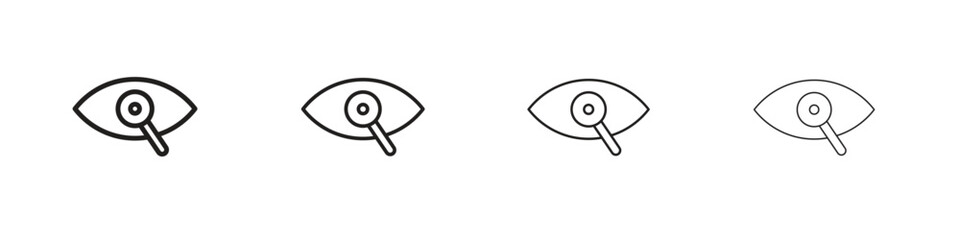Investigation icon collection. Vector illustration EPS10.