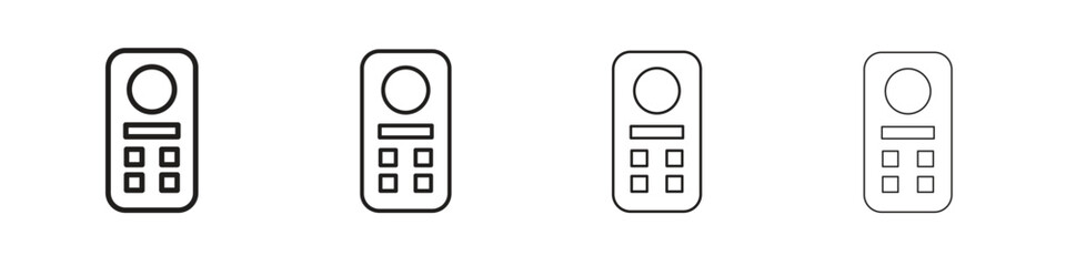Intercom icon collection. Vector illustration EPS10.