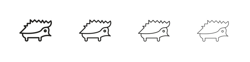 Hedgehog icon collection. Vector illustration EPS10.