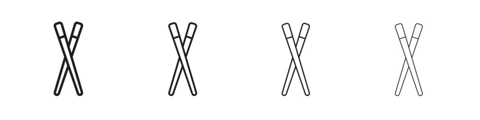 Obraz premium Chopsticks icon collection. Vector illustration EPS10.