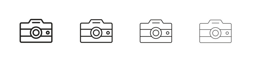 Camera icon collection. Vector illustration EPS10.