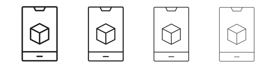 Ar apps icon collection. Vector illustration EPS10.