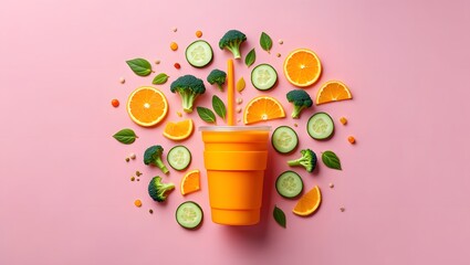 vector illustration of a colorful background with flowers