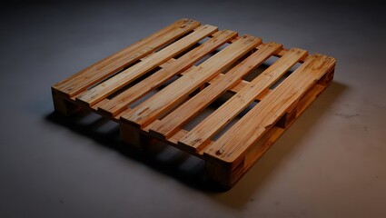 Simple Wooden Pallet for Storage and Transportation of Goods