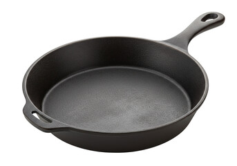 Isolated Cast Iron Skillet Cookware Essential