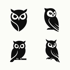 Fototapeta premium set of owls