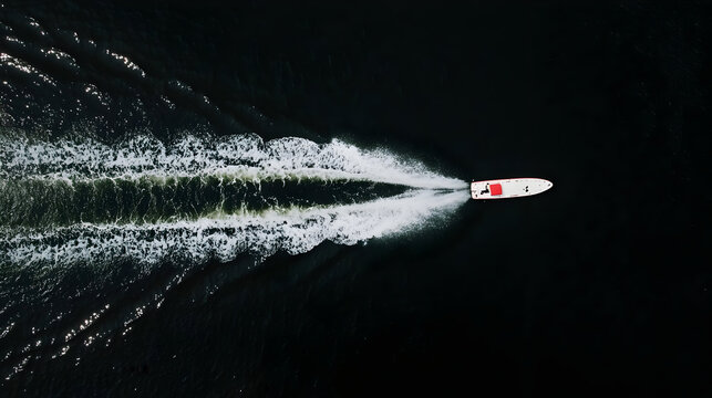 dron view of Blue ocean wave splashing,