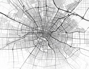 Obraz premium Abstract city map