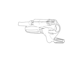 Bicycle Handlebar Grip and Brake Lever Line Art Illustration. High-resolution vector graphic for technical diagrams, web design, or bike component schematics. Isolated on transparent background.