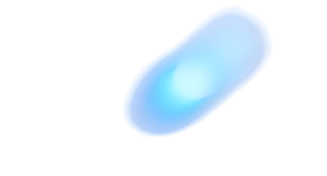 A blurred bright vibrant blue circle gradient fade on a white background