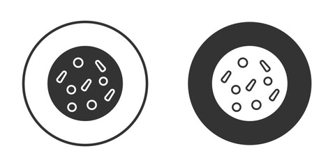 Thalassaemia icon vector graphics in black and white color