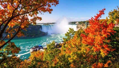 Autumn view of Niagara Falls