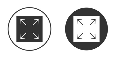 Large capacity icon vector graphics in black and white color