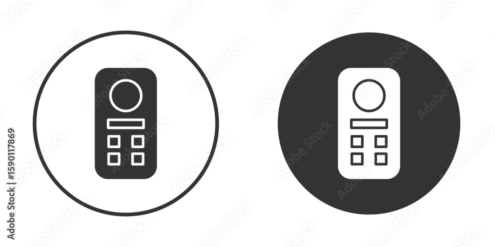 Aufkleber intercom icon vector graphics in black and white color