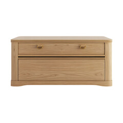 A photorealistic render of a stylish Chest Bench featuring clean lines, organized compartments, and a contemporary aesthetic, isolated on transparent background