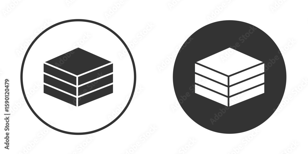 Poster data center icon vector graphics in black and white color