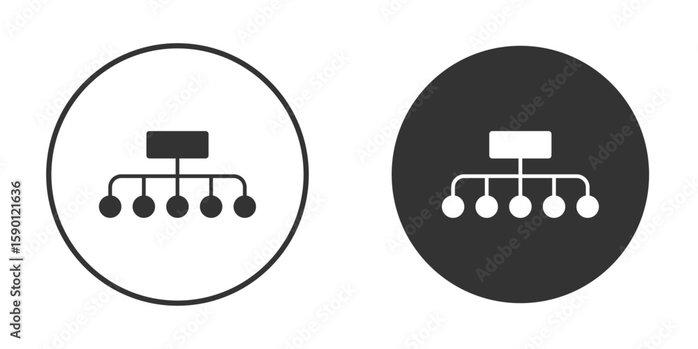 Aufkleber classification icon vector graphics in black and white color