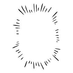 手描きの心の声の吹き出し