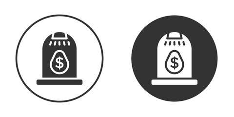 Business incubator icon vector graphics in black and white color