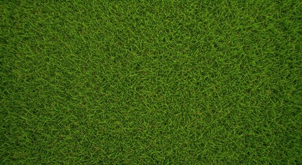 Fototapeta premium Lush Green Grass Texture Background - Top View 
