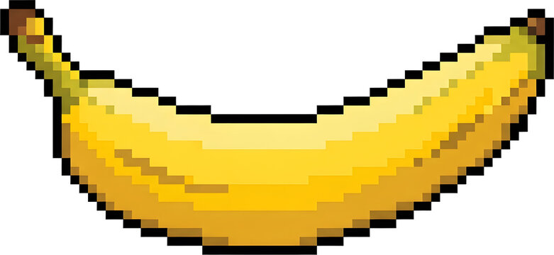 Pixelated Banana, pixel art