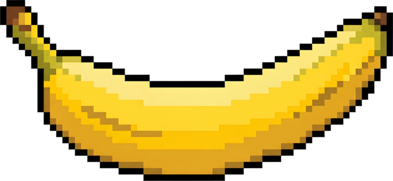 Pixelated Banana, pixel art