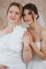 Celebrating love and family bonds at a bridal portrait session in a charming venue