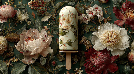 Ice: A Flat Lay of Refreshing Frozen Treats