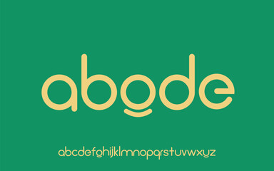 Modern Minimalist Rounded Sans-Serif Font Design for Creative Branding
