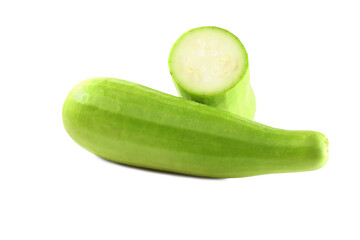 fresh green organic bottle gourd lagenaria siceraria, popular vegetable for Indian stew recipe, cuisine, curry, sweet halwa, cutout in transparent background, png format   