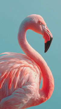 Elegant Flamingo Smartphone Wallpaper Background Design