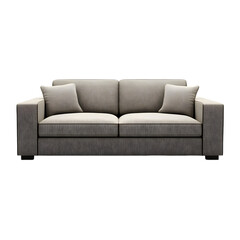 Naklejka premium A detailed render of a modern Modular Sofa with flexible components, sleek surfaces, and elegant design, isolated on transparent background
