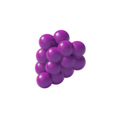 Fototapeta premium Retro Halftone Engraving of Purple Grape Top View Dense Dot