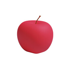 Obraz premium Halftone Engraving of Red Apple Angled Perspective Highlighted Skin
